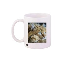 Picture of BP Cat Printed Coffee Mug 801 - White