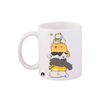 Picture of BP Cats Printed Coffee Mug 257, 340g - White