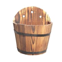 Picture of Ling Wei Wooden Decorative Artificial Plants Flower Pot - Large