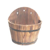 Picture of Ling Wei Wooden Decorative Artificial Plants Flower Pot - Small