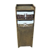 Picture of Ling Wei Retro Style Wooden Storage Cabinet - P38-18, Multicolor
