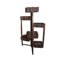 Picture of Ling Wei Bamboo Wood Flower Pot Stand - Style-3