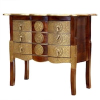 Picture of Vintage Design Console Table With 3 Drawers