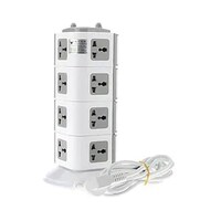 Picture of Vertical Electrical Power Plug Extension, White