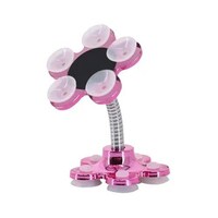 Picture of Mini Flower Shape Cellphone Holder Car Mount, Pink & White