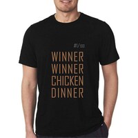 Picture of Giftex Pubg Winner Winner Chicken Dinner Black Unisex Tshirt