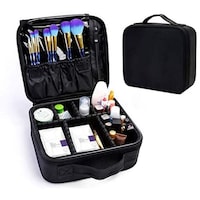 Picture of Portable Makeup Case Organizer with Adjustable Dividers