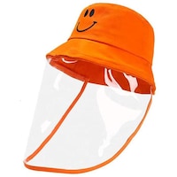 Picture of TG Fishermen Hat with Anti-Spit Protective Safety Face Shield - Orange