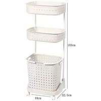 Picture of Theresa 3 Tiers Bathroom Organizer Rack with Wheels
