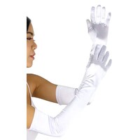 Picture of ToBeInStyle Women's Elegant Chic Satin Gloves - One Size, White