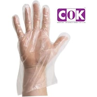 Picture of Cok PE Disposable Gloves, Clear, 50pcs, Pack of 2