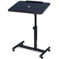 Picture of CZT Moveable Computer Tables Desk with Cooling Fan - Black