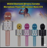 Picture of WS858 Bluetooth Microphone And Speaker, Gold