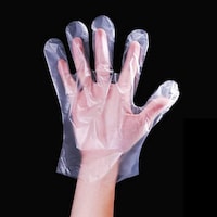 Picture of Disposable Food Grade Gloves, Pack of 100 Pcs, Clear