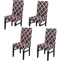 Picture of Padcod Dining Chair Seat Protector Cover, 3325, Multicolor - Pack Of 4 Pieces