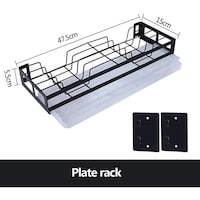 Picture of Wall Mounted Dish Drying Rack - Black