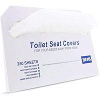 Picture of Hi-Mart Disposable Toilet Seat Covers, 1000 pcs - White