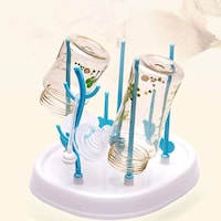 Picture of Syosi Simple Tree Shape Baby Bottle Dryer Rack - Blue