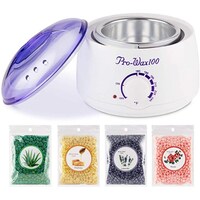 Picture of Electric Wax Warmer Hair Removal Kit with 4 Flavors Hard Wax Beans
