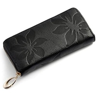 Picture of JJ-Boutique Women's Leather Large Capacity Clutch- Black