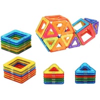 Picture of Educational Magnetic Building Blocks - Multicolor, Pack of 48pcs