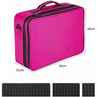 Picture of JJ-Boutique Travel Cosmetic 3 layer Organizer Case with Adjustable Dividers