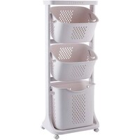 Picture of U-Hoome Trolley 3-Tier Basket Organizer Stand