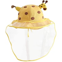 Picture of Ultnice Kids Cap with Safety Face Shield - Yellow