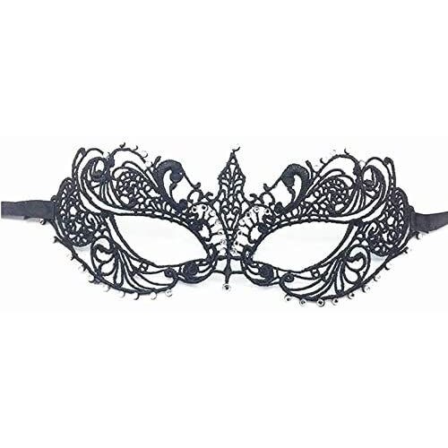 Shop Generic Venetian Lace Masquerade Party Masks Black | Dragon Mart UAE