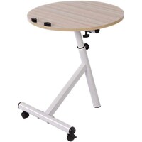 Picture of Soges Height Adjustable Bed Side Table - Maple