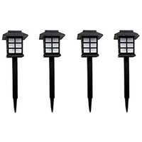 Picture of Solar Outdoor Waterproof Pathway Lights - Black, Pack of 4pcs