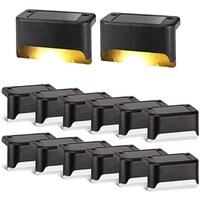 Picture of Nar Solar Stair Fence Light - Black, Pack of 12pcs