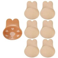 Picture of Stoo Rabbit Ear Shaped Adhesive Nipple Covers - Beige, Pack of 3 Pairs