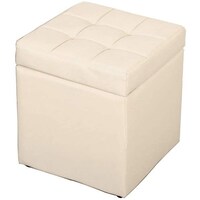 Picture of Paddia Storage Ottoman Cube Stool with Hinged Lid