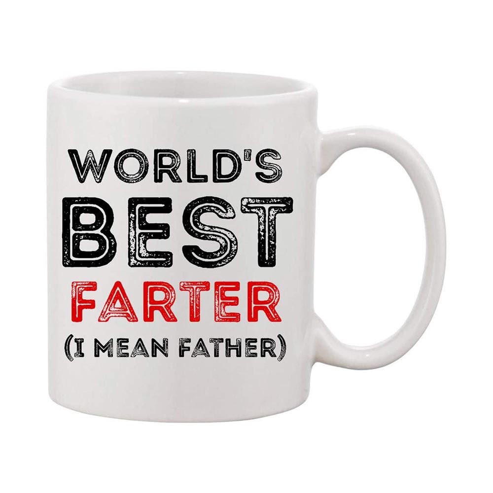 Shop Giftex Worlds Best Farter Design Coffee Mug Ml Dragon Mart UAE