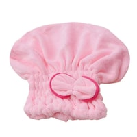 Picture of Minkissy Hair Towel Cap with Bowknot for Women