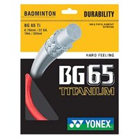 Picture of Yonex BG 65 Ti Badminton Nylon String - 10 M, Red