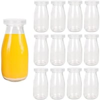 Picture of FUFU Pudding Glass Jar Container with Lid - 100ml, Pack of 12