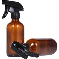 Picture of FUFU Empty Glass Spray Bottle with Caps - 236ml, Pack of 2