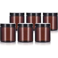 Picture of FUFU Glass Straight Sided Jar with Spatula- 118ml, Pack of 6