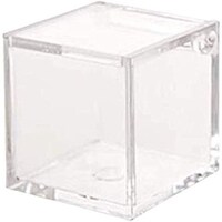 Picture of FUFU Plastic Storage Box with Hinged Lid - Clear