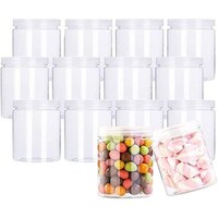 Picture of FUFU Empty Slime Round Jars with Lid - 200ml, Pack of 12
