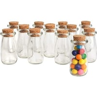 Picture of FUFU Cork Stopper Glass Bottles - 100ml, Pack of 12