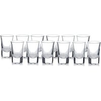 Picture of FUFU Tequila Vodka Shot Glasses - Clear, 36.96ml, Pack of 12