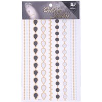 Picture of Tiny Dots Series Golden Tattoo - GT003, , Gold, Silver and Black