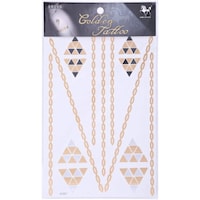 Picture of Pyramid Chain Golden Tattoo - GT007, Gold
