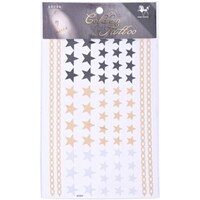 Picture of Stars Golden Tattoo - GT009,  Gold, Silver and Black