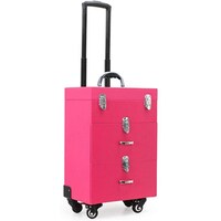 Picture of Mqq Pu Leather Artists Lockable Jewellery Travel Cosmetic Train Case