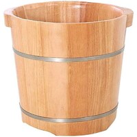 Picture of Viya Pedicure Wooden Foot Bath Barrel