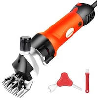 Picture of Hylan 6 Speed Electric Sheep Shears for Grooming, Orange & Black, 690W